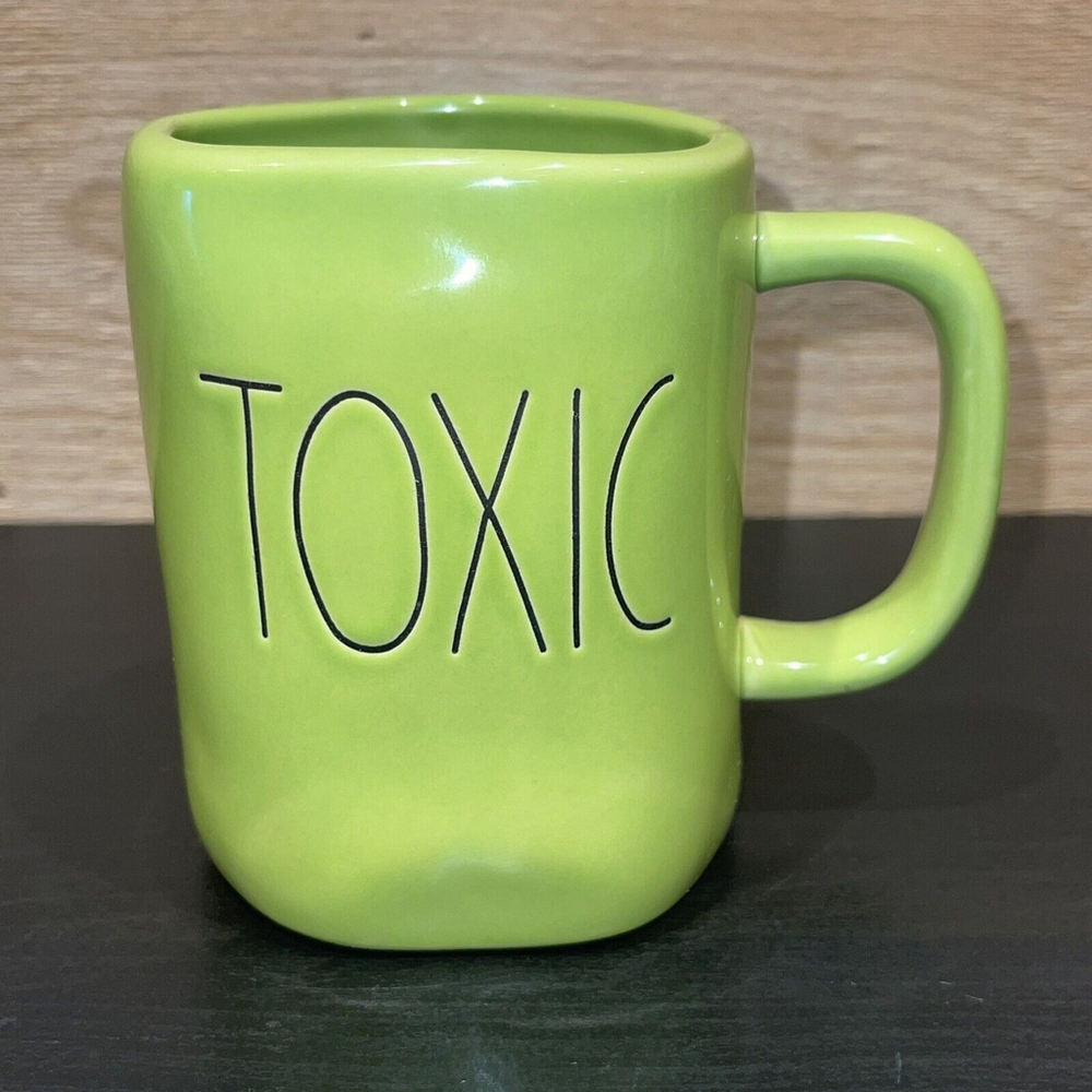 RAE DUNN by Magenta Green Halloween‎ TOXIC Coffee Mug Cup Holiday Decor NWT HTF